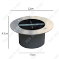 Miniatyrbillede 2 af 4: TD® Solaire 3LED i støbt aluminium nedgravet sollys positiv hvid udendørs vandtæt havebelysning