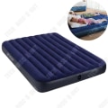 Miniatyrbillede 1 af 4: TD® Specialtilbud airbed hjemme udendørs dobbeltseng luftmadras forstørret oppustelig madras foldbar blå tyk