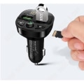 Miniatyrbillede 4 af 4: TD® Komponenter - Bluetooth Mp3 Bil Tilbehør Uden Tab Af Lyd Kvalitet Multifunktionel Oplader Håndfri Tzz91230667