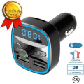 Miniatyrbillede 1 af 4: Bluetooth FM transmitter til biler jack handsfree adapter oplader radio LED skærm USB port original trådløs