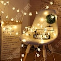 Miniatyrbillede 4 af 4: TD® LED Julelys Guirlande Sneblomst Hvid Varme Belysning Dekorative Lys til Fest Jul Nytår 2M 10LED
