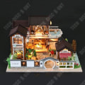 Miniatyrbild 2 av 4: TD® Trädockhus Modellsatser DIY Miniatyrhus stuga Crafted Kit Handgjorda dockhus dockhus