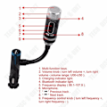 Miniatyrbillede 3 af 4: TD® Bluetooth transmitter bil TV FM optisk auto musik USB trådløs adapter radio oplader MP3 håndfri smartphones