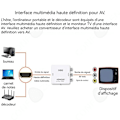 Miniatyrbild 3 av 4: C Mini HDMI till RCA-adapter videoomvandlare stöder 1080p HDMI till AV-adapter 3RCA-omvandlare