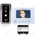 Miniatyrbild 1 av 4: TD® Video Doorbell Intercom 7-tums LCD-skärm Färg Night Vision Tvåtråds vattentätt byggnadsintercomsystem
