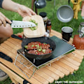 Miniatyrbild 2 av 4: TD® Bärbar fällbar utomhusisolering i rostfritt stål bordshuvud stå spis minibord campi spis tillbehör