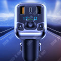 Miniatyrbillede 2 af 4: TD® T68 Bluetooth biloplader MP3 FM transmitter USB nøglelæser hurtig oplader bilinterface biloplader