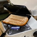 Miniatyrbillede 4 af 4: TD® bærbar multifunktionel morgenmad maskine grillet sandwichform camping non-stick toast brød madlavning service udendørs