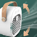 Miniatyrbillede 2 af 4: TD® USB Air Cooler spray refrigerating portable air conditioning fan rechargeable portable desk fan