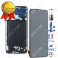 Pikkukuva 1 / 4: TD® Samsung Galaxy A70 KOSKETUSNÄYTTÖ LCD LASI MUSTALLA KEHYKSELLÄ + Työkalusarja