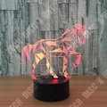 Miniatyrbild 4 av 4: TD® Akryl 3D Stereo Vision Lampa Häst Dekorativ inomhuslampa 7 Färgbyte Fjärrkontroll Touch Switch Cham M0