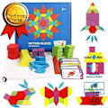 Miniatyrbillede 1 af 4: CONFO 155 Montessori Puzzle Tangram Stykker i Træ Børnevenligt Uddannelsesspil Geometrisk Jigsaw Legetøj Læring Gave Jul Fødselsdag
