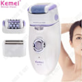Miniatyrbillede 1 af 4: TD® KEMEI-1981 Elektrisk Epilator til Kvinder Multifunktionel Epilator & Trimmer & Pædicator & Ansigtsskraber til Fødder og Ben, 3 i 1 Opladelig