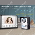 Miniatyrbild 2 av 4: TD® Visual Intercom dörrklocka 7 tums trådbunden inomhusdörrklocka Utomhusdörrklocka Maskin justerbar vinkel