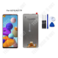 Miniatyrbillede 1 af 4: TD® Mobiltelefonskærm tilpasset til Samsung A21S A217M mobilskærm, intern og ekstern skærm samling.