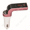 Pikkukuva 2 / 2: TD® Langaton Bluetooth FM Radio Lähettimet. Musiikin Ohjaus. Handsfree Puhelut. USB Lataus (Vaaleanpunainen)