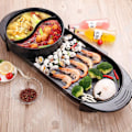 Miniatyrbild 3 av 4: TD® Elektrisk grillad raclettepanna Pan-Dual-Purpose Hushåll Rökfri Non-Stick multifunktionsmatlagning
