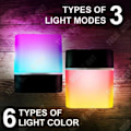 Miniatyrbild 2 av 4: TD® Bluetooth Nattljus Bluetooth Audio LED-ljushögtalare Bluetooth Nattljus Trådlös Bluetooth-högtalare Färgglatt ljus