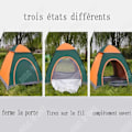 Miniatyrbild 4 av 4: TD® 2 sekunder automatiskt tält snabbt öppna utomhus campingtält vattentätt solskydd enkelt hopfällbart strandtält
