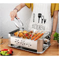 Miniatyrbild 4 av 4: TD® bärbar kolgrill camping litet rostfritt stål hopfällbart köttbord trä rökfritt stål billig apparat ugn resa pic nic