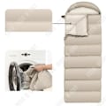 Miniatyrbild 3 av 4: Sovsäck - TD® - Universell - Vinter - Hålbomull - 2,4 kg - Beige beige