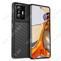 Miniatyrbillede 2 af 4: TD® Det beskyttende etui mod fald og fingeraftryk til mobiltelefon tilpasset Xiaomi 11 er behageligt og tyndt.