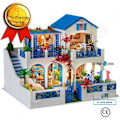 Miniatyrbild 1 av 4: CONFO DIY Miniatyr julhus Montera LED Dollhouse Möbelsats Julklappsleksak