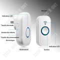 Miniatyrbillede 2 af 3: TD® Trådløs Smart home dørklokke Ny fjernbetjent dørklokke Dingdong