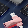 Pikkukuva 3 / 4: TD® 256 GB:n suuri kapasiteetti Hi-Speed 3.0 USB -muistitikku, tyylikäs ja kestävä metallikuori, älypuhelimille, tableteille ja tietokoneille