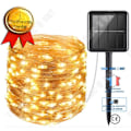 Miniatyrbild 1 av 4: TD® LED String Lights 5-10-20-30-40-50M Solar String Lights Copper Wire Fairy Lights - Modell: Blue 50M 500LED