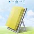 Miniatyrbillede 2 af 4: TD® Solcellehavebelysning 100W 15000AH Regn- og lynbeskyttelse Smart fjernbetjening Vandtæt