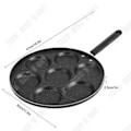 Miniatyrbillede 3 af 4: TD® 7 huller non-stick stegepande til fritureæg køkkenredskab -LAT
