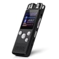 Miniatyrbillede 2 af 4: TD® Digital Voice Recorder støjreducering smart diktafon indbygget mikrofon højttaler USB genopladelig multifunktionel