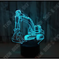 Miniatyrbillede 3 af 4: TD® 3D berøringsfølsom natlampe farvet FKT27