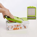 Miniatyrbild 1 av 4: 11 i 1 multifunktion frukt Grönsak Handhållet kök Mandolin Justerbara utbytbara knivar Slicer Tillbehör för kök