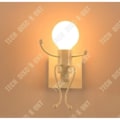 Miniatyrbillede 3 af 4: TD® Moderne Mode Vægmontering Kreativ Simplicitet Design Væglamper til Børneværelse Belysning Lampe Sokkel E27*1 max Hvid