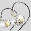 Miniatyrbillede 2 af 4: TD® Suspenderet headset med lavt kurs Musik in-ear med mikrofon L-formet stik Diameter 3,5