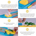 Miniatyrbild 3 av 4: TD® Mini Bowling Game - Brädspel för barn - Bowling med 10 delar + 2 bollar - Interactive Educational Frog Launcher Game Kit