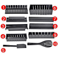 Miniatyrbild 3 av 4: TD® Sushi Tool Classic Rolling Shutter Artefact Full Set Hjärtformad Sushi Form Set