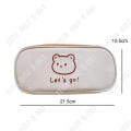 Miniatyrbillede 2 af 4: TD® Stor kapacitet pencil case til studerende, simpelt pencil case, inderside ventilationsdesign, hjerteformet, kontorartikler, enkelt design boks