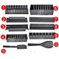 Pikkukuva 3 / 4: HTBE® DIY sushi-maker, meriruoho, monobloc muotintyöstötyökalu, musta muovimuotti, keittovälineet, gastronominen tuotanto