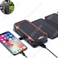 Pikkukuva 1 / 4: TD® Uusi magneettisesti laajeneva aurinkovoima, langaton lataus 10W QC3.0 nopeasti lataava 24000mAh latauskätkö