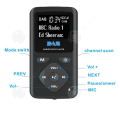 Miniatyrbillede 2 af 4: INN® FM/DAB lomme radio, digital stereo LCD skærm, understøttelse af Bluetooth MP3 afspilningsfunktion, sort radio