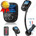 Miniatyrbillede 1 af 4: TD® KIT Universel LCD-skærm Bluetooth til bil - Trådløs handsfree transmitter med MP3-opkald og hurtiglading
