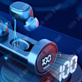 Miniatyrbild 2 av 4: TD® Wireless Bluetooth 5.1 In-Ear-hörlurar Lågt brus och vattentät Mini Smart Digital Display