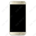Pikkukuva 2 / 4: TD® Sopii Samsung S6 G920 -puhelimen kosketusnäytölle, LCD-näyttö koko LCD-kehyksellä kullassa.