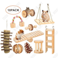 Miniatyrbild 1 av 4: Träleksaker - TD® - Hamster - 10 bitar - Hängande gunga - Tandningsmaterial
