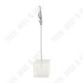 Miniatyrbillede 2 af 3: TD® 10 stk. cube tråd harpiks base memo foto holder kort papir note klip-hvid