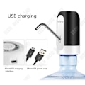 Miniatyrbillede 3 af 4: TD® elektrisk vanddispenser automatisk drikkevands pumpe elektronisk USB bærbar trådløs sanitær flaske filter