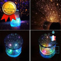 Miniatyrbillede 1 af 4: CONFO Stjernes engel Natlampe Projektorlampe til stjernehimlen i loftet til børn julegaver, sort lys
